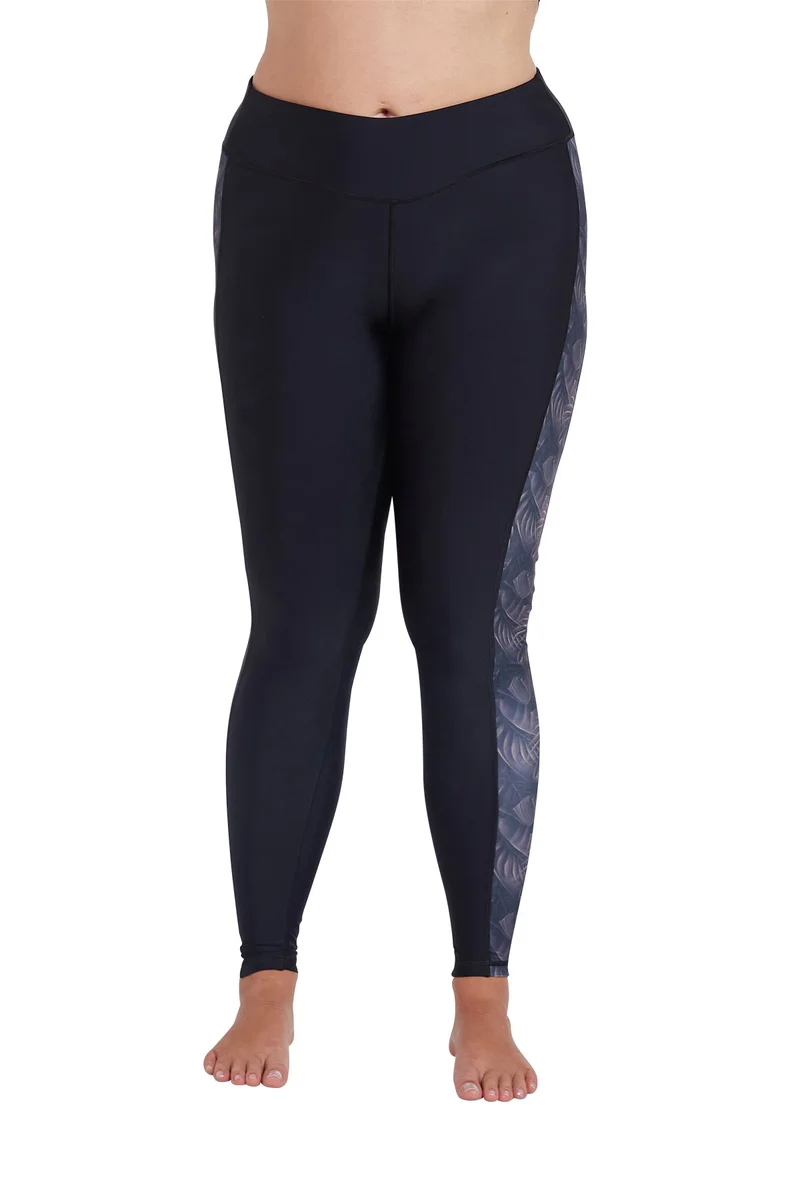 COEGA  Ladies Ladies Tights 3/4 - Nero Silver Tropical